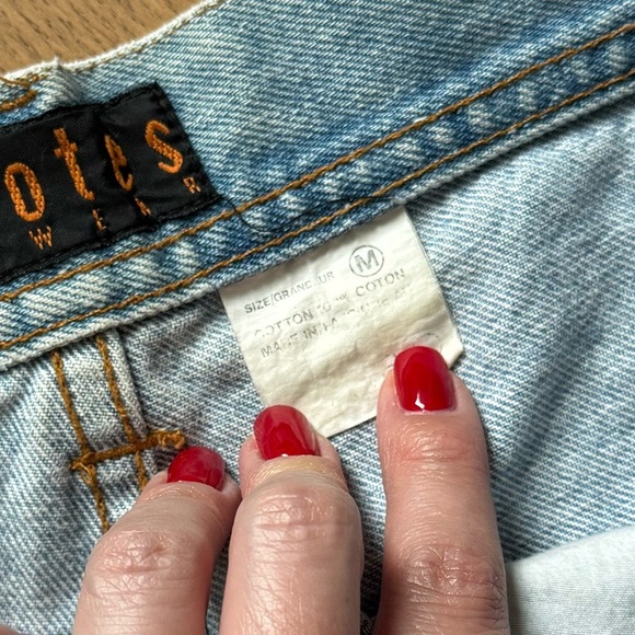 Bluenotes Vintage 90s Button Up Shorts - Size M - Light Blue Wash - Picture 5 of 9